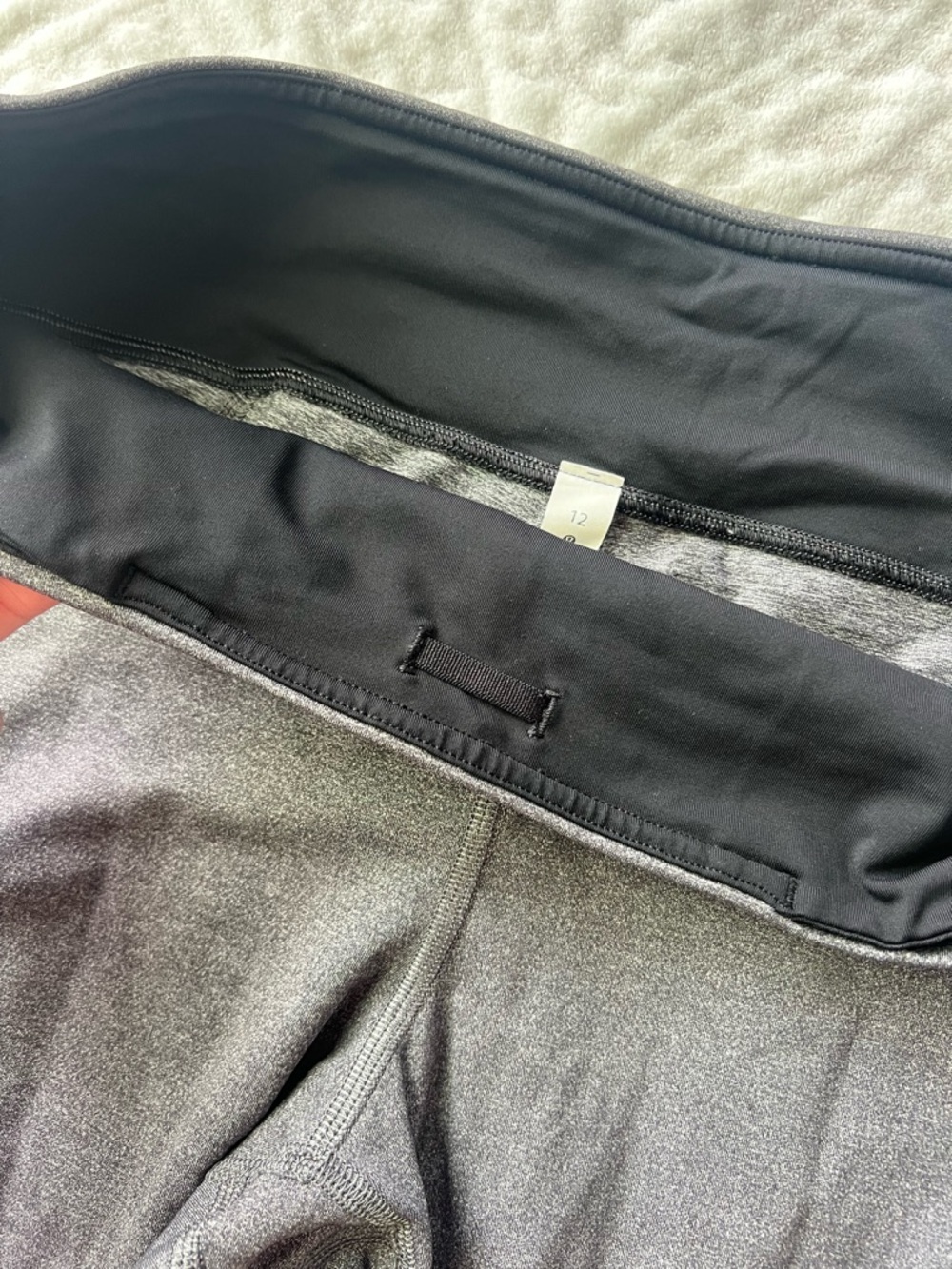 Lululemon Pace Rival Crop 22” Full On Luxtreme | Heathered Black Size 12 - Picture 6 of 11